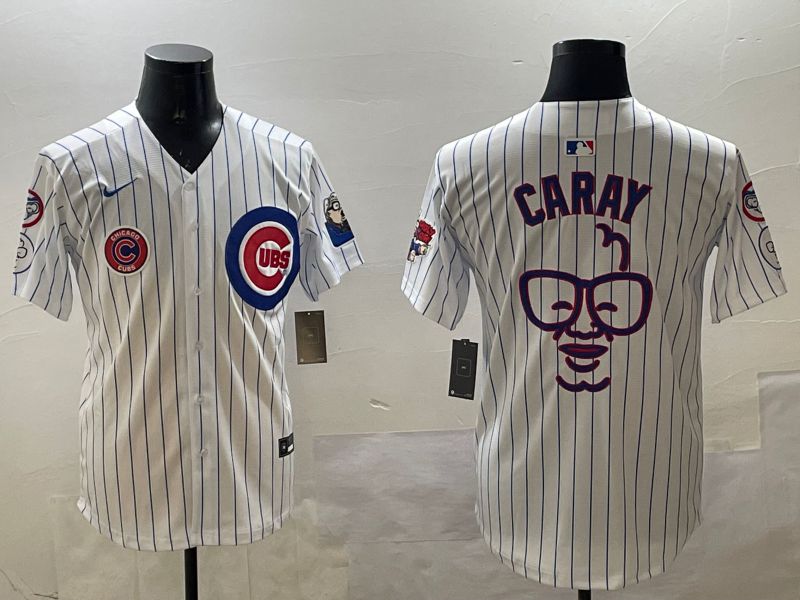 Men Chicago Cubs Blank White Fashion Joint Name Game 2025 Nike MLB Jersey style 2->chicago cubs->MLB Jersey